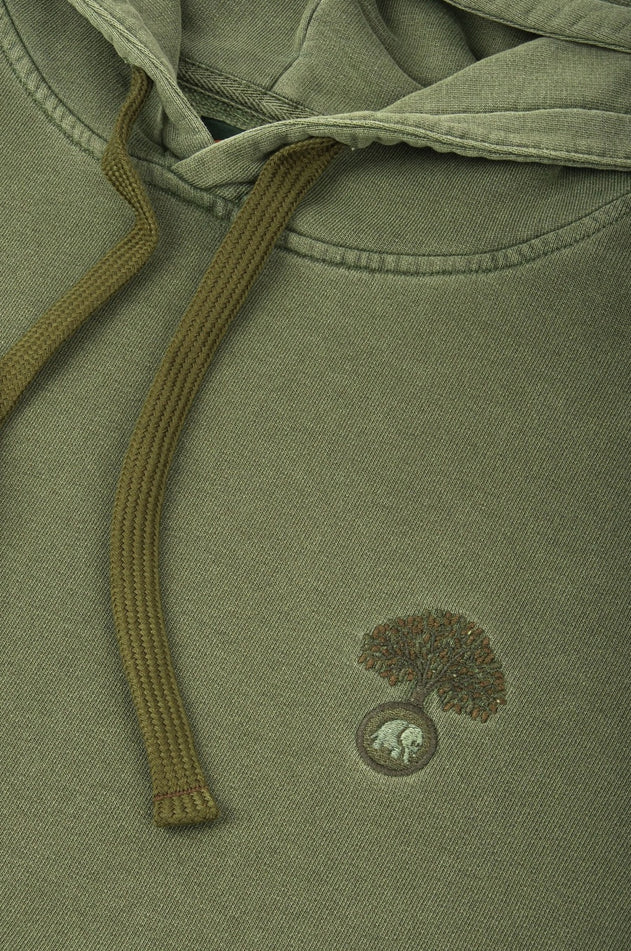 Aroes Pigment Heavyweight Hoodie Oak Green