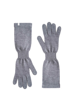 Via Merino Wool Gloves Light Grey