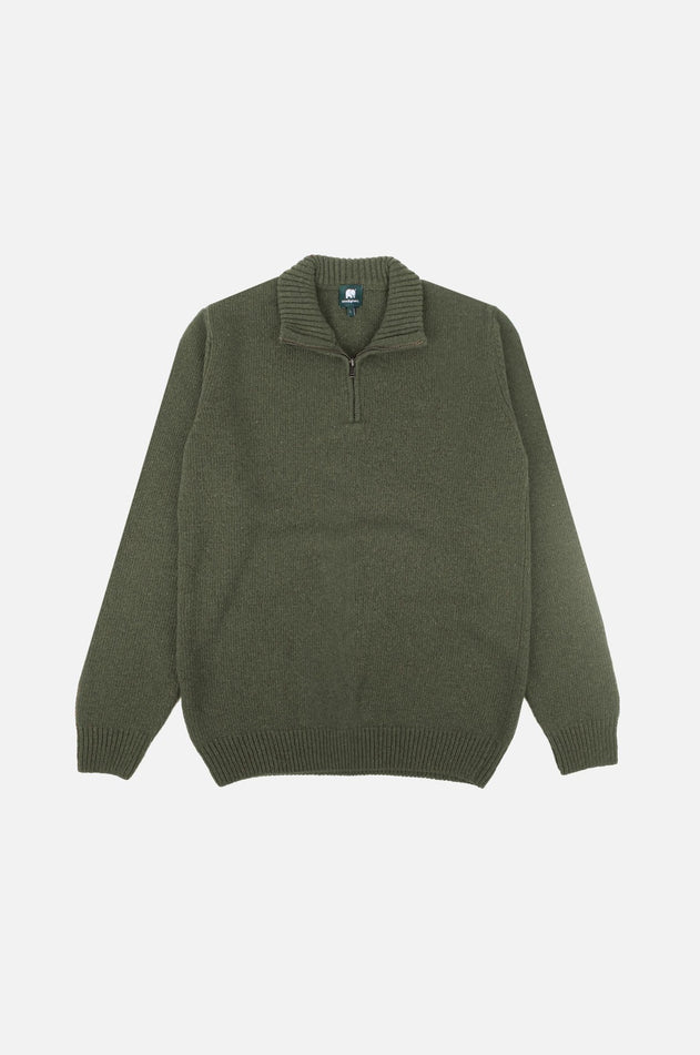 Bernia Quarter Zip Knit Sage