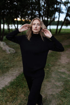 Merino Wool Turtleneck Sweater
