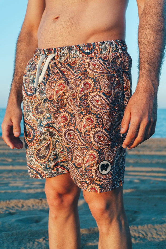 Ocean Paisley Swim Shorts