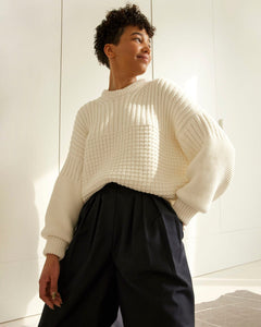 Delčia Cotton Sweater Off-White