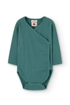 Baby's Griselle Long Sleeve Ribbed Bodysuit Blue