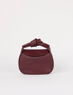 Coco Croissant Dark Cherry Soft Grain Leather