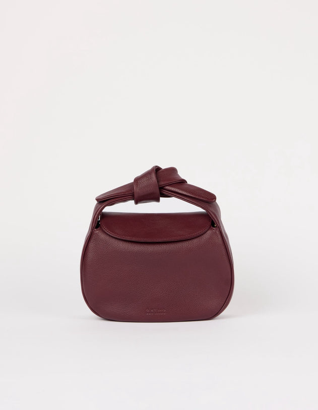 Coco Croissant Dark Cherry Soft Grain Leather