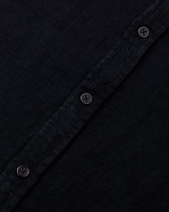 Men's Malibu Linen Button Down Shirt Black