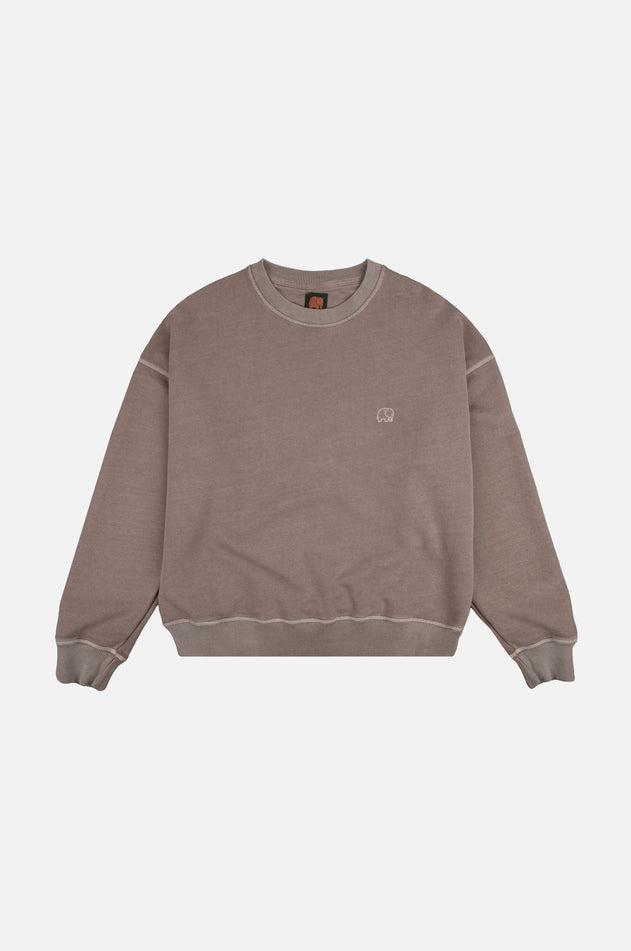 Women's Essential Pigment Heavyweight Oversized Sweater Brindle