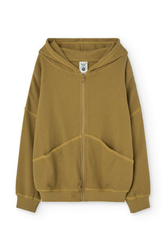 Kid's Helmi Waffle Hoodie Mustard