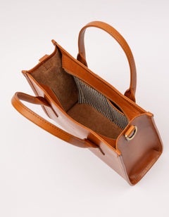 Jackie Midi Bag Classic Leather Cognac