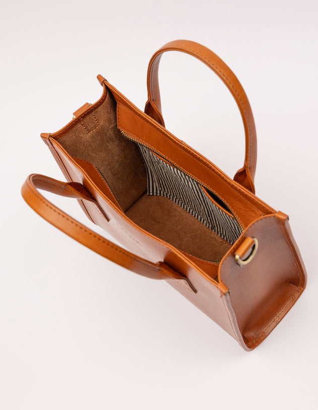 Jackie Midi Bag Classic Leather Cognac
