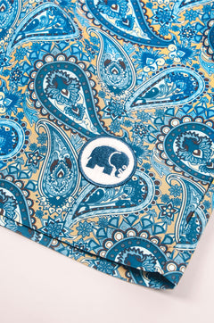 Mediterranean Paisley SEAQUAL®YARN Swim Trunks