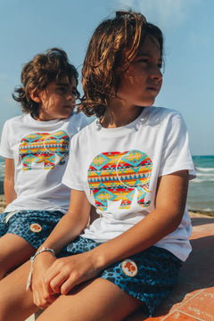 Kid's Organic Navajo Classic T-Shirt White