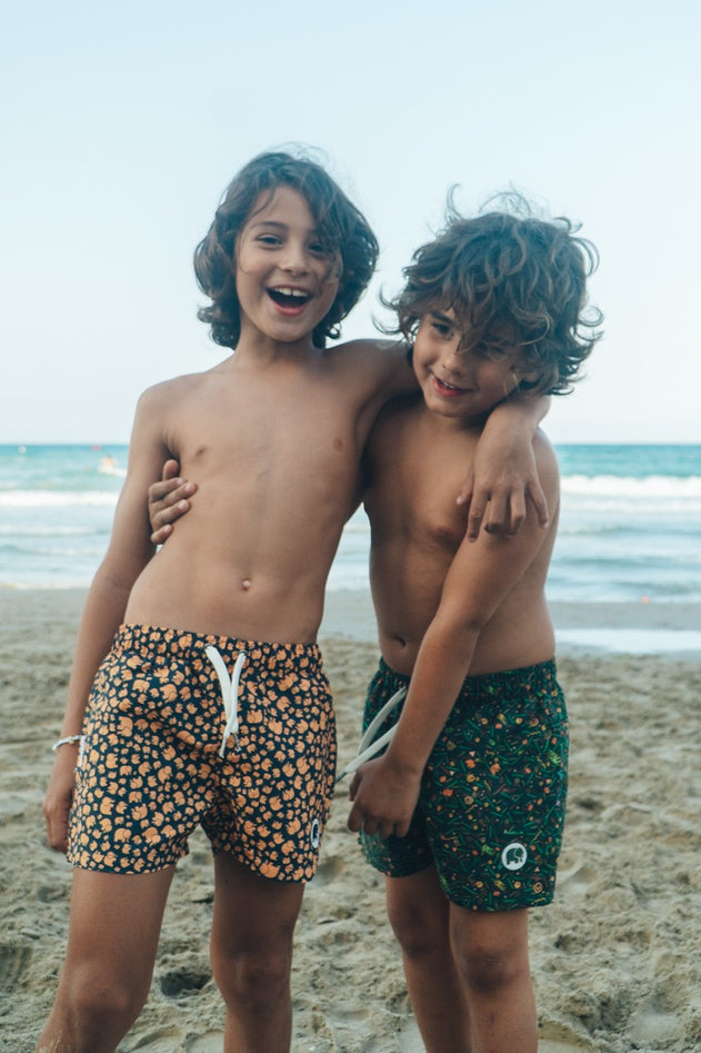 Dogtown SEAQUAL®YARN Kid's Swim Trunks Green