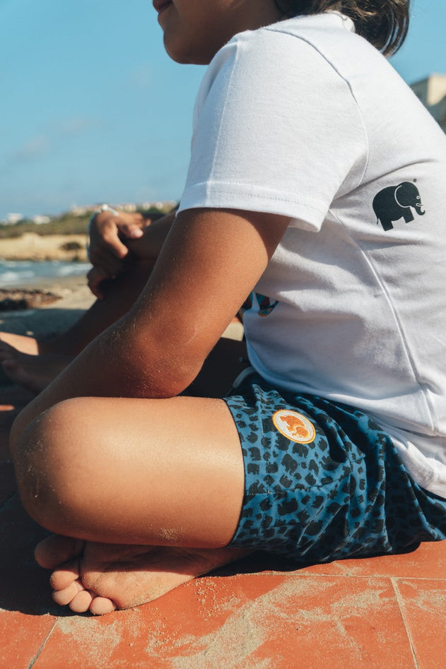 Manada Tonal Kids SEAQUAL®YARN Swim Trunks Navy