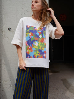Honeycomb T-shirt White / Flowerfield