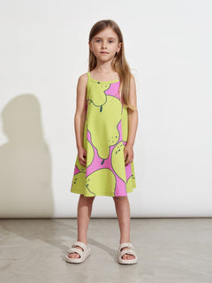 Kids' Sleeveless Pear Dress Pink