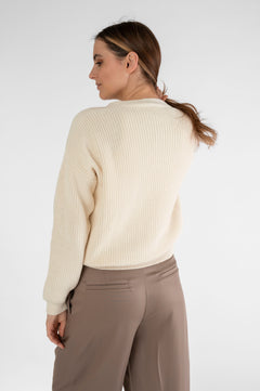 Short Cardigan Cream
