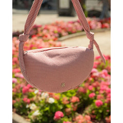 Traveler Bag Burgundy Gingham