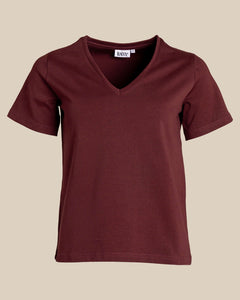V-Neck T-Shirt Burgundy