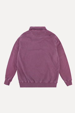 Men's Sauce Pigment Quarter Zip Sweater Garnacha Red