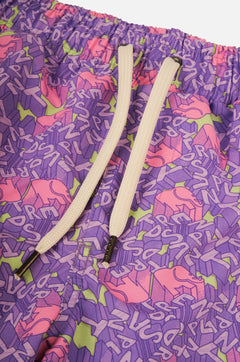 Men's Trippyplant Swim Shorts Sour Grape