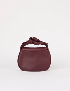 Coco Croissant Dark Cherry Soft Grain Leather