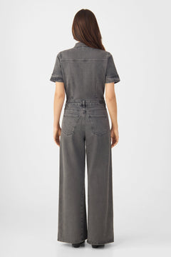 Twitter Minimal Stretch Overalls Dark Grey