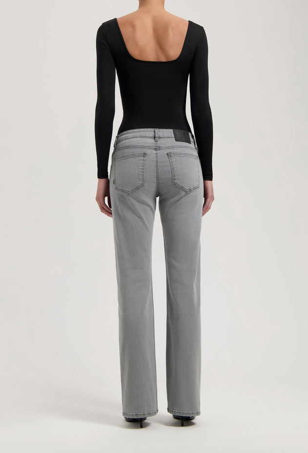 Bryce Mid Straight Jeans Light Grey