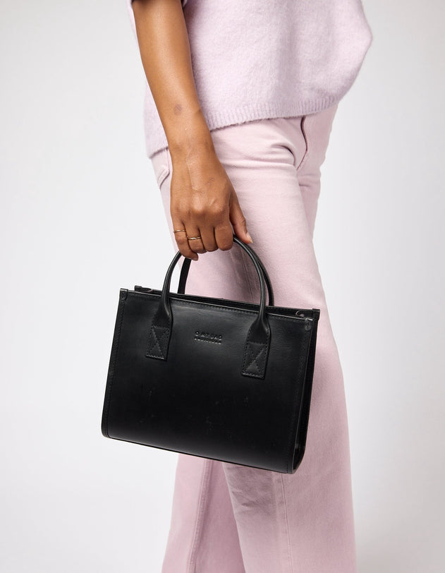 Jackie Midi Bag Classic Leather Black