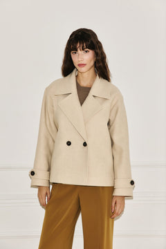 Light wool jacket beige