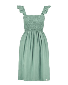 Ariela Linen Dress Desert Sage
