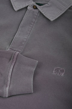 Essential Pigment Heavyweight Polo Sweater Pewter