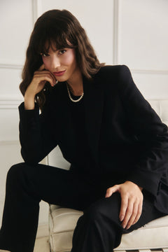 Louise wool blazer black
