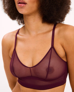 Mesh Balconette Cherry