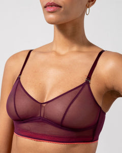 Mesh Balconette Cherry/Coral