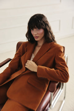 Corduroy Jacket Cognac brown