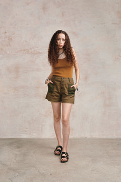Yana Organic Cotton Top Camel