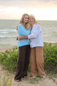 Melody Mohair Cardigan White