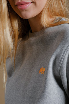 Women's Organic Essential Sweater Heather Grey