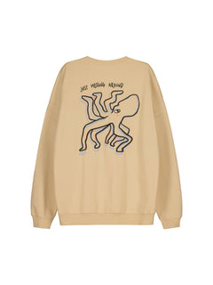 Messing Around Sweatshirt Beige
