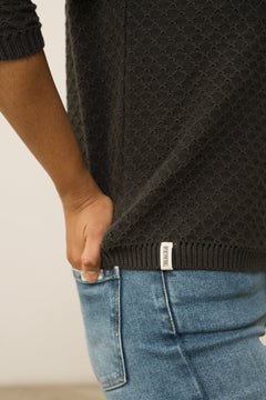 Hadi Organic Cotton Sweater Black