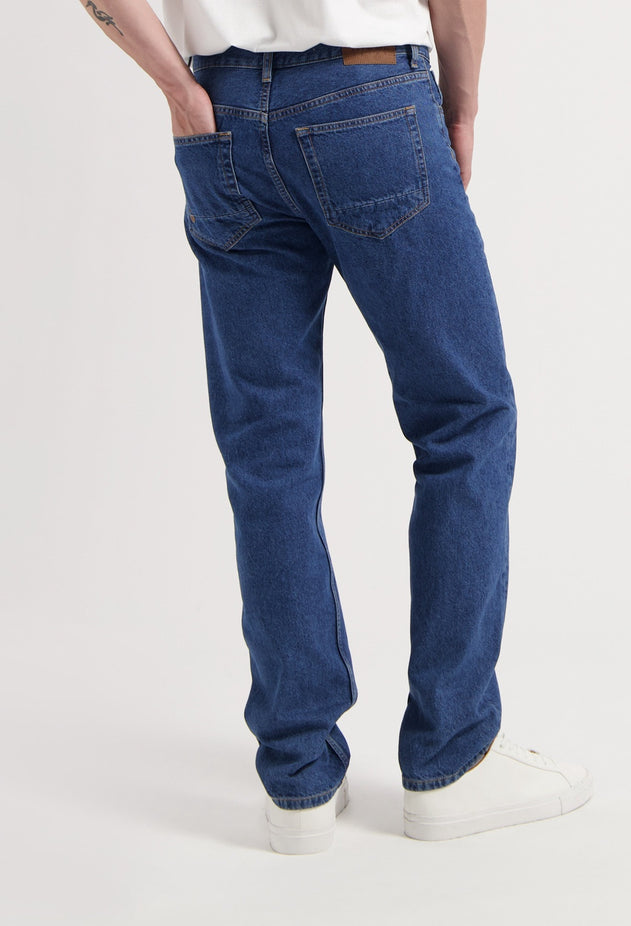 John Mid Straight Jeans Medium Stone