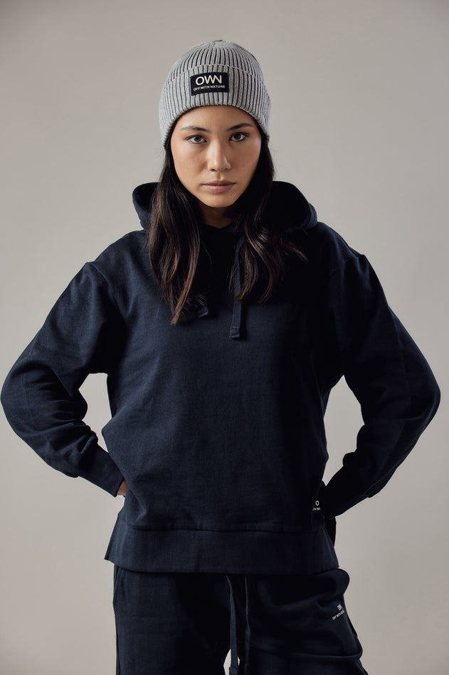 Women's Hoodie With Side Slits