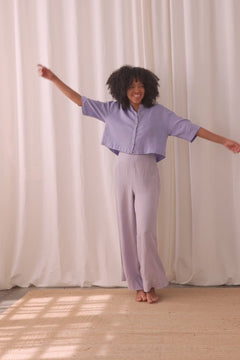Sandon Shirt Medium Purple - IVALO.COM