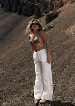 Mai Linen Pants - White