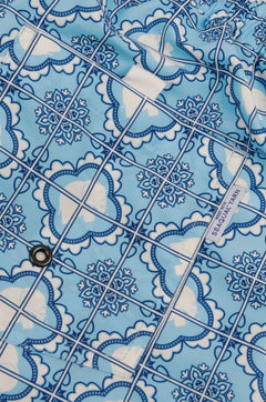 Men's Tiles Swim Shorts Light Blue