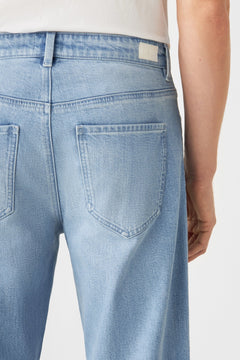 Rise Relaxed Tapered Basic Jeans Bright Blue