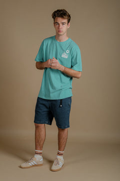 Men's The Cup Pigment T-Shirt Medium Turquoise