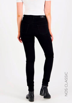 Legging Super Stretch Jeans Black Satin Finish