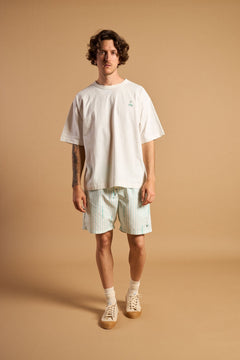 Trendsplant X Antonyo Marest Hotel Del Sol Seaqual®Yarn Swim Short Foam White
